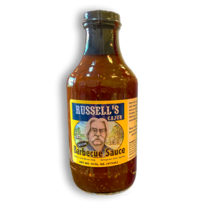 Jar of Russell's Original Cajun Barbecue Sauce